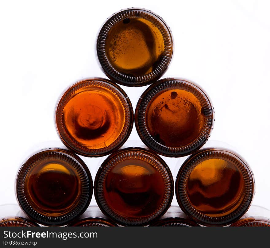 Glass bottle alcohol isolated empty. Glass bottle alcohol isolated empty
