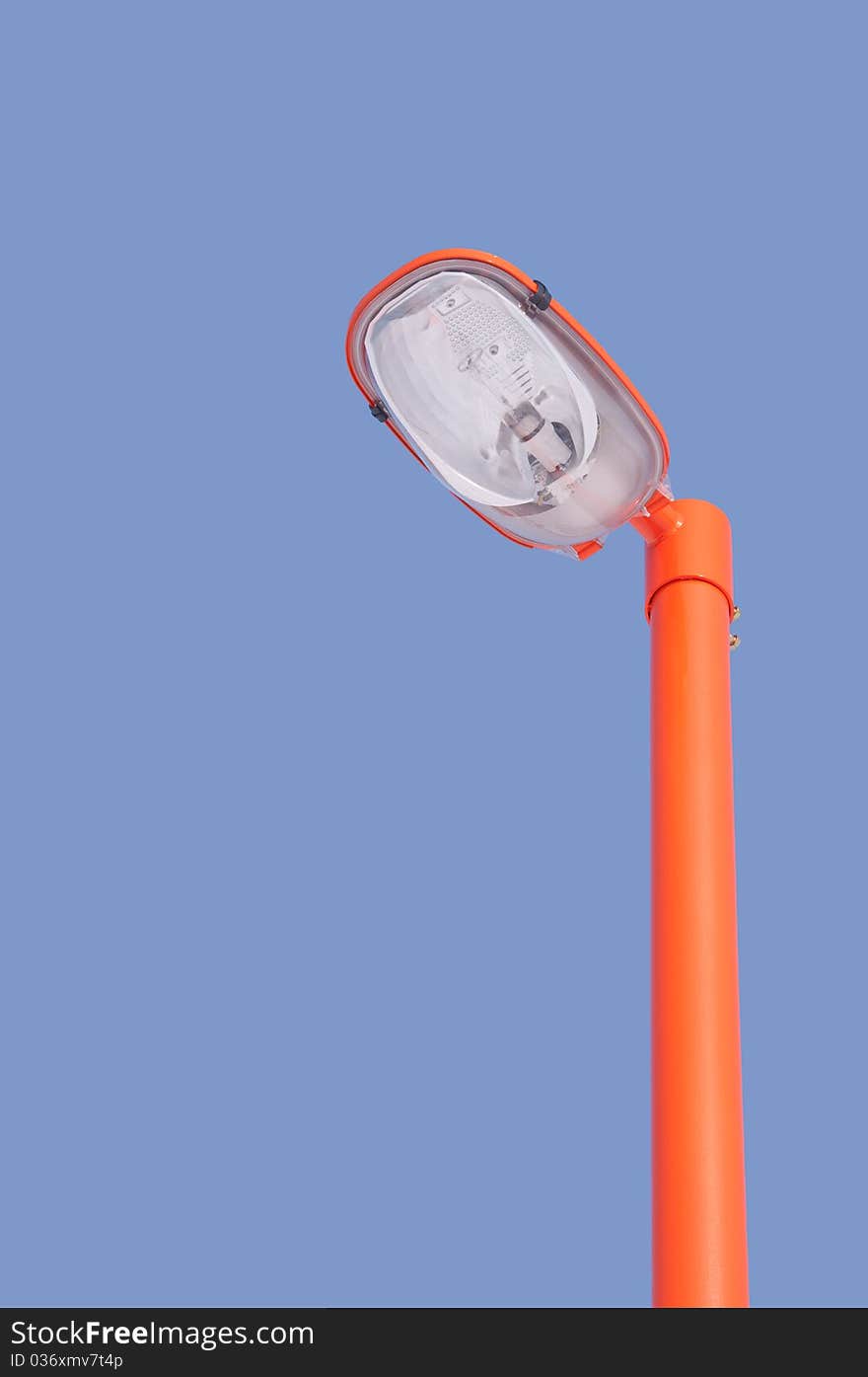 Street lamp and blue sky