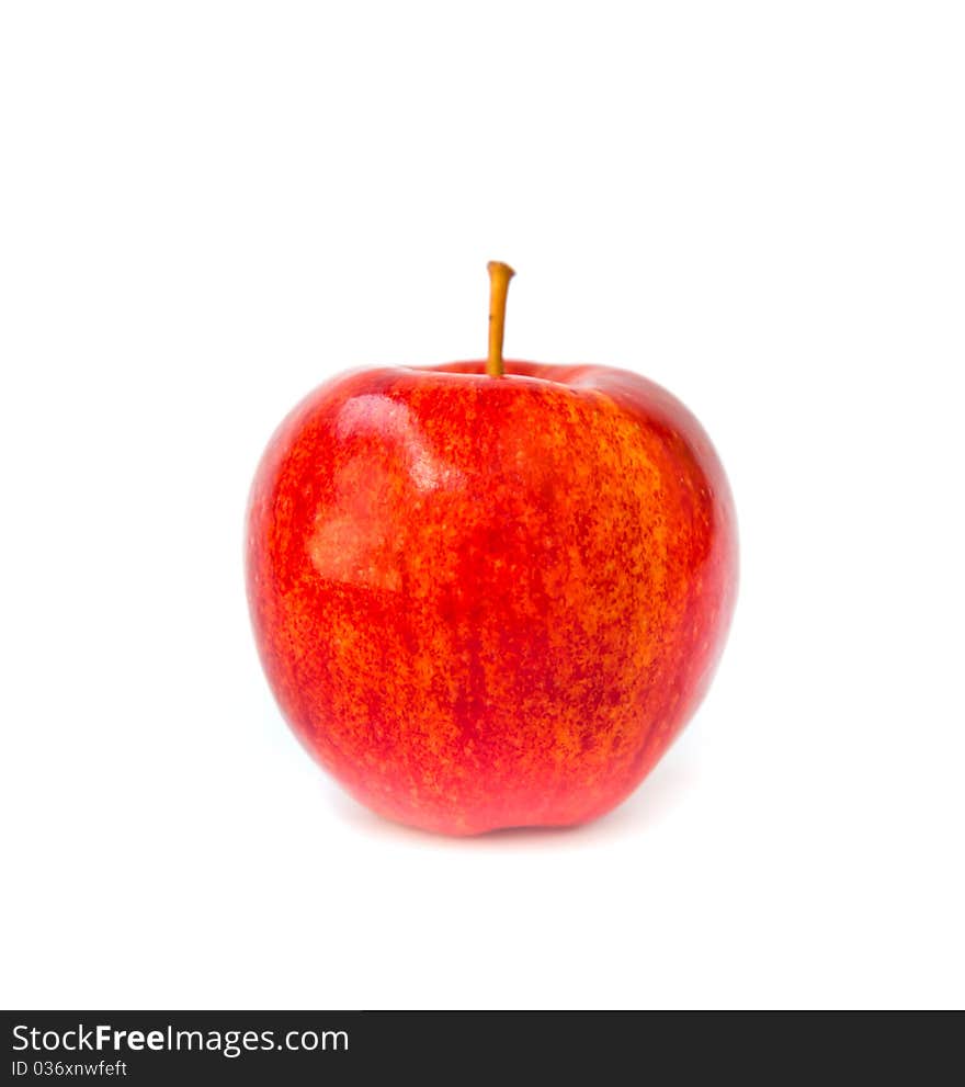 An Apple On White