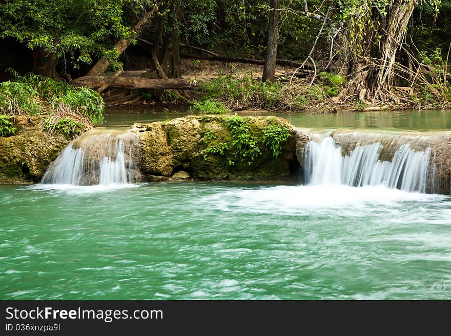 Waterfall Scene of Thailand