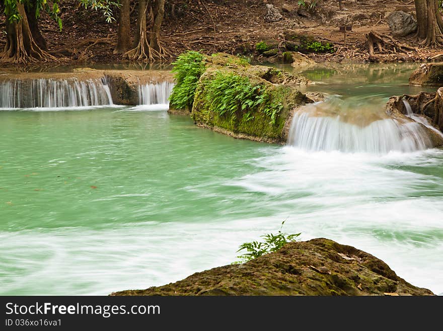 Waterfall Scene of Thailand