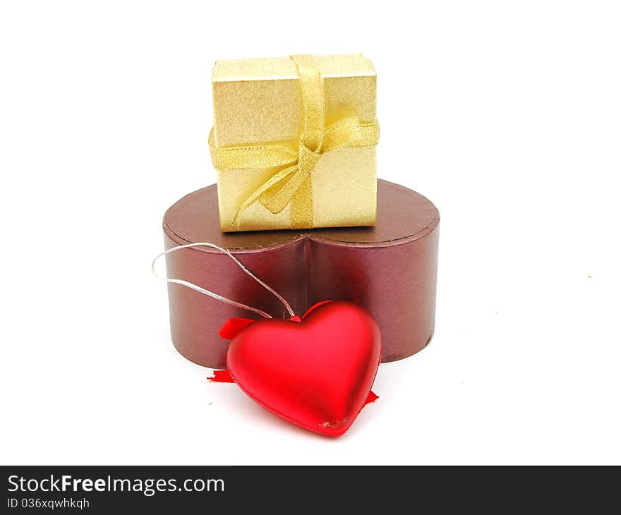 Gift boxes holiday isolated background