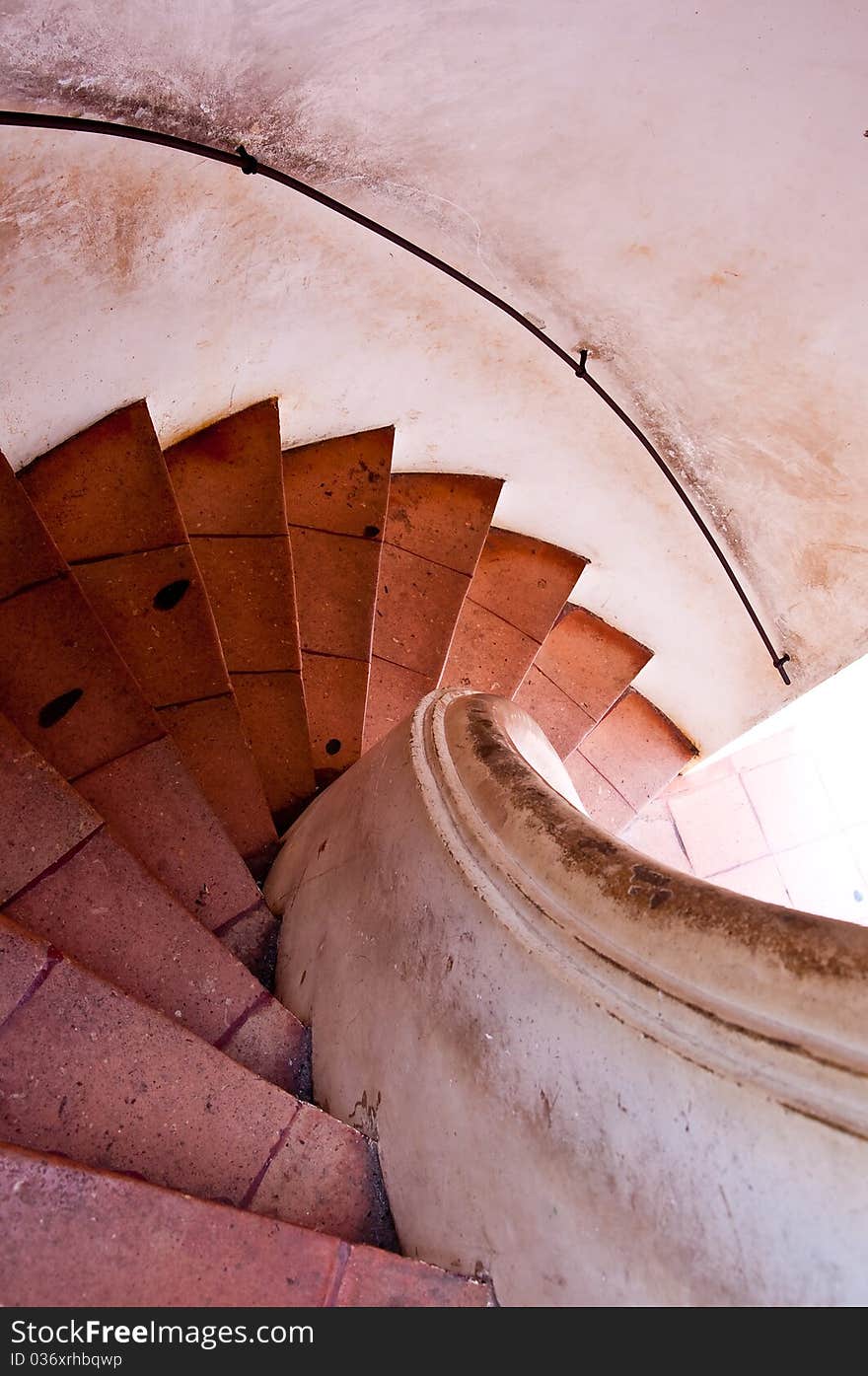 Spiral staircase.