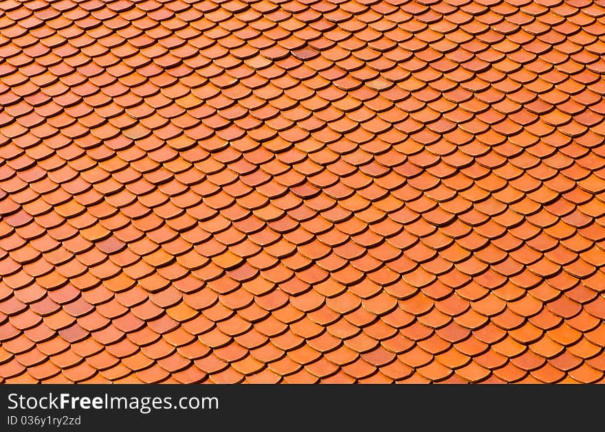 Roof tiles of classic Buddhist temple. Roof tiles of classic Buddhist temple