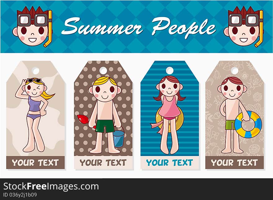 Summer people card