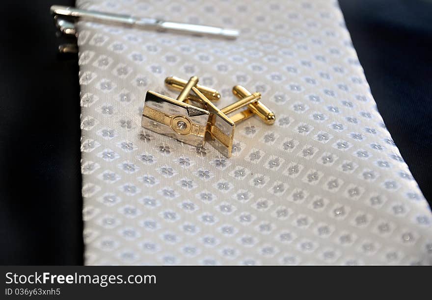 Wedding Cufflinks and tie