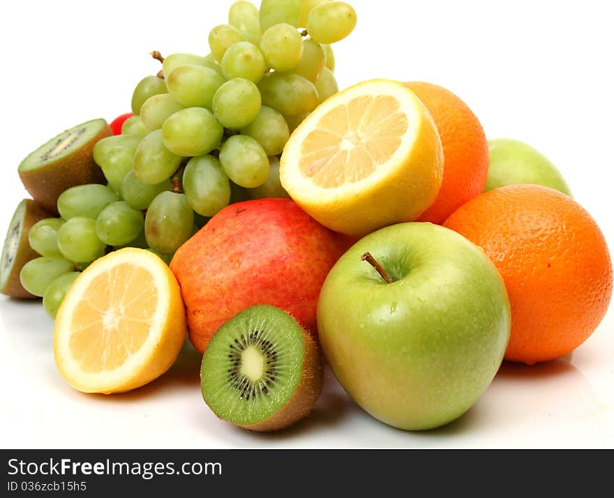 Fresh vegetables on a white background. Fresh vegetables on a white background