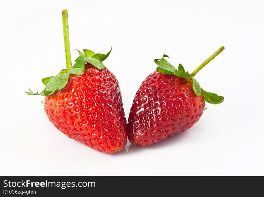 Fresh Strawberry on white background