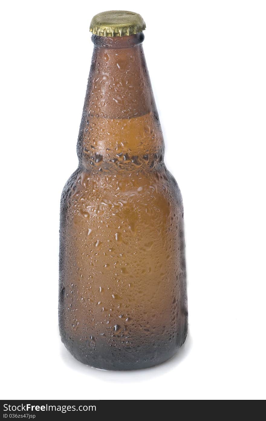 Yellow beer bottle