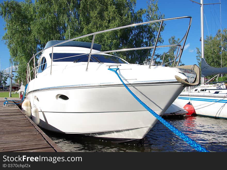 White private yacht