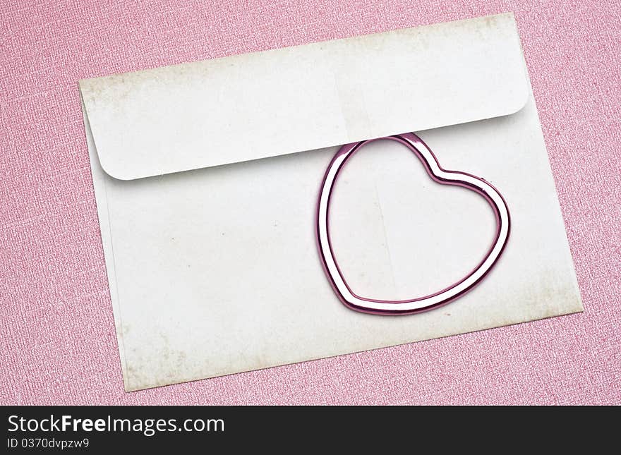 Love Letter Concept with Envelope and Heart for Valentine's Day and Romance Concepts.