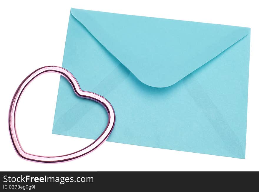 Love Letter Concept with Envelope and Heart for Valentine's Day and Romance Concepts.