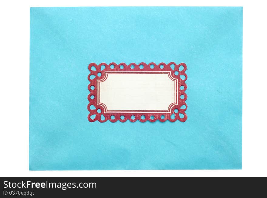 Envelope with Ornate Label