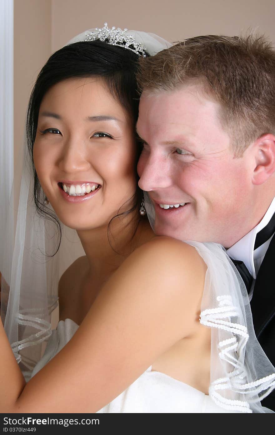 Beautiful couple on their wedding day in traditional attire. Beautiful couple on their wedding day in traditional attire