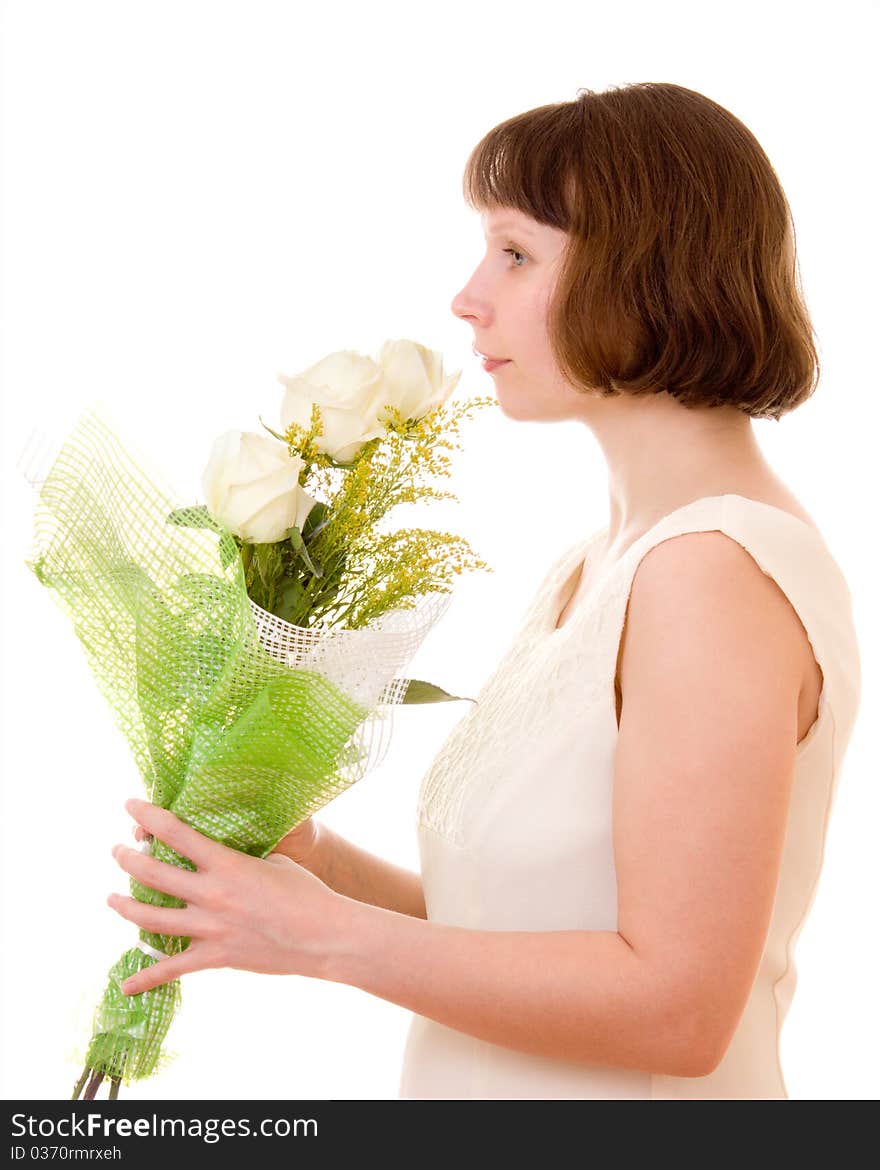 Girl With A Bouquet