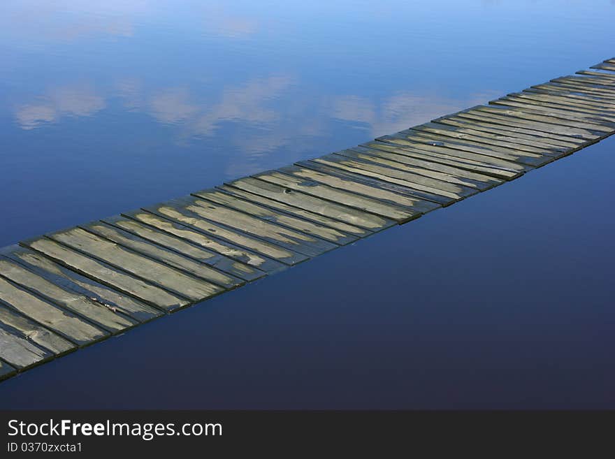 A path across the flooded dunes