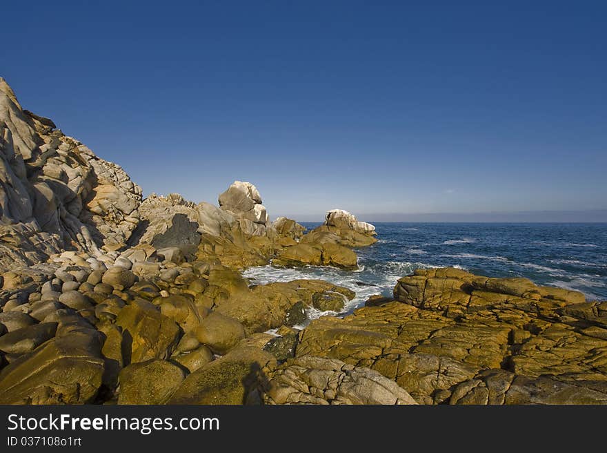 Chile. Coast. Bay.