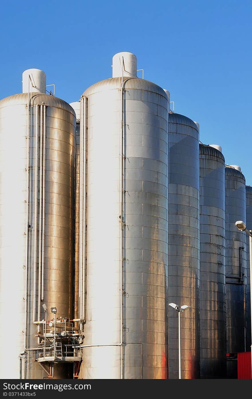 Picture of tanks of storage of an industry. Picture of tanks of storage of an industry