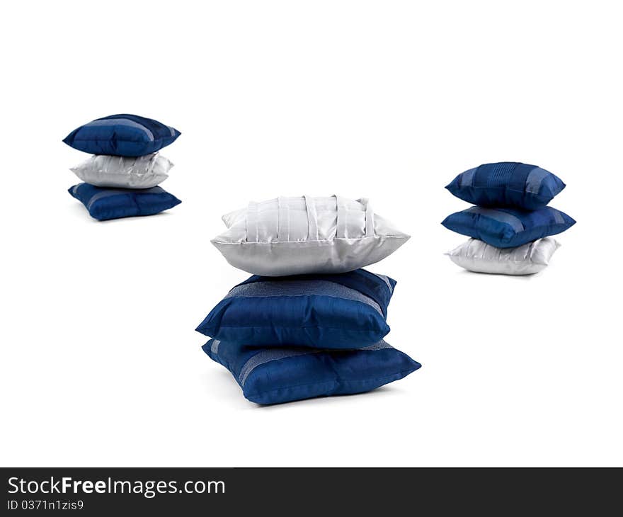 Couch cushions isolated against a white background