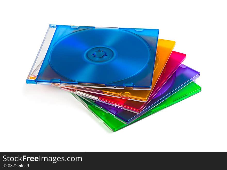 Computer disks - isolated on white background