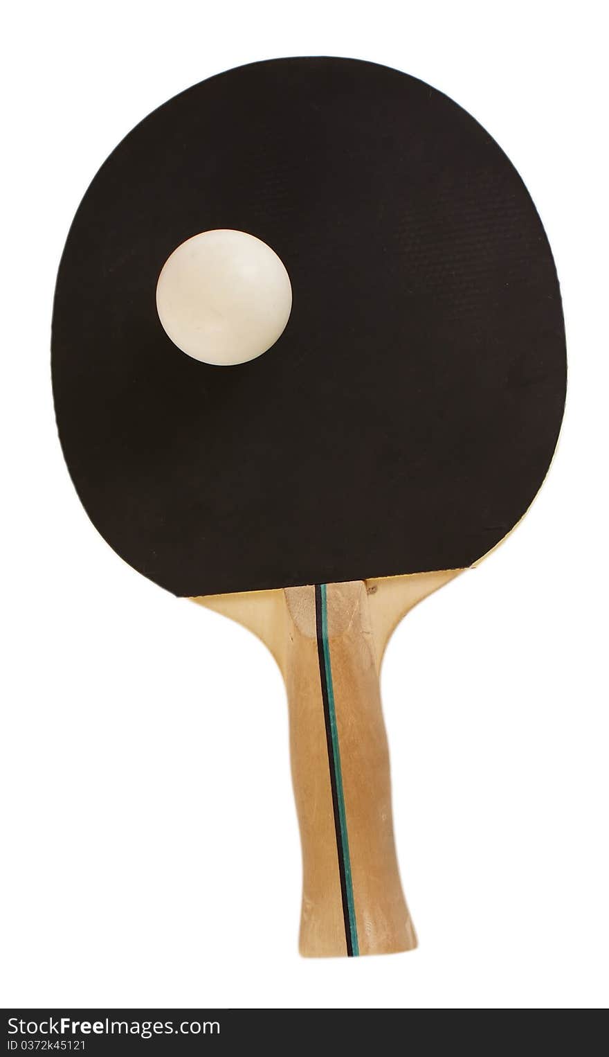 Table Tennis Racket on a white background.