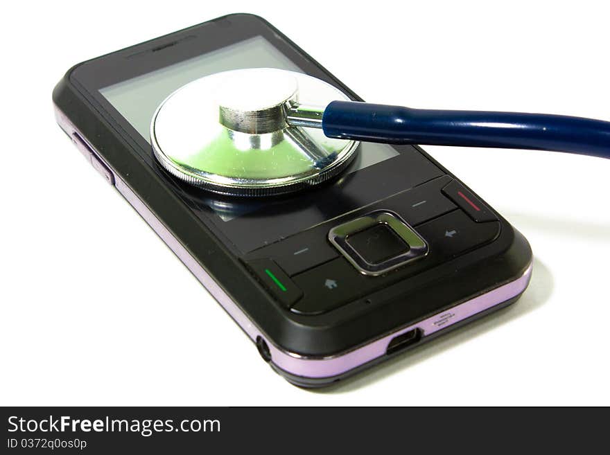 Stethoscope And Cellphone