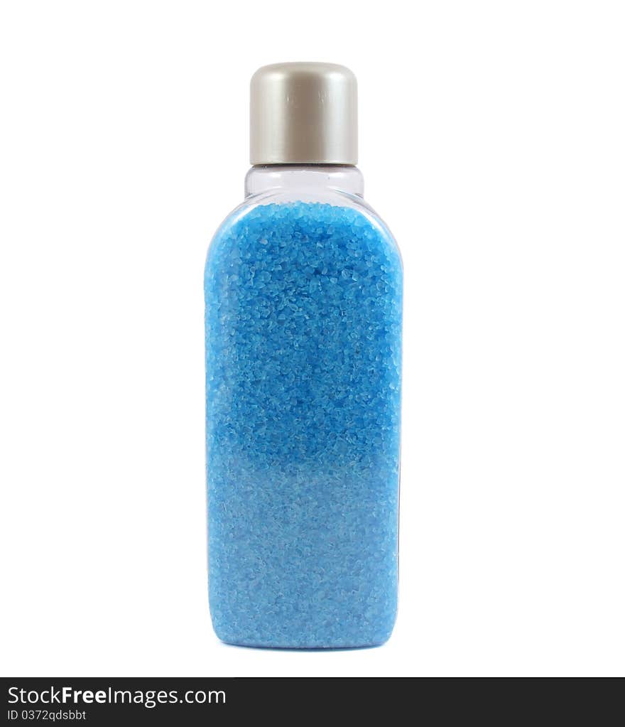 Blue bath salt