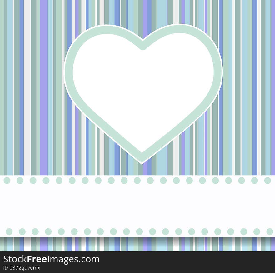 Valentine's day card with Hearth Blue. Valentine's day card with Hearth Blue