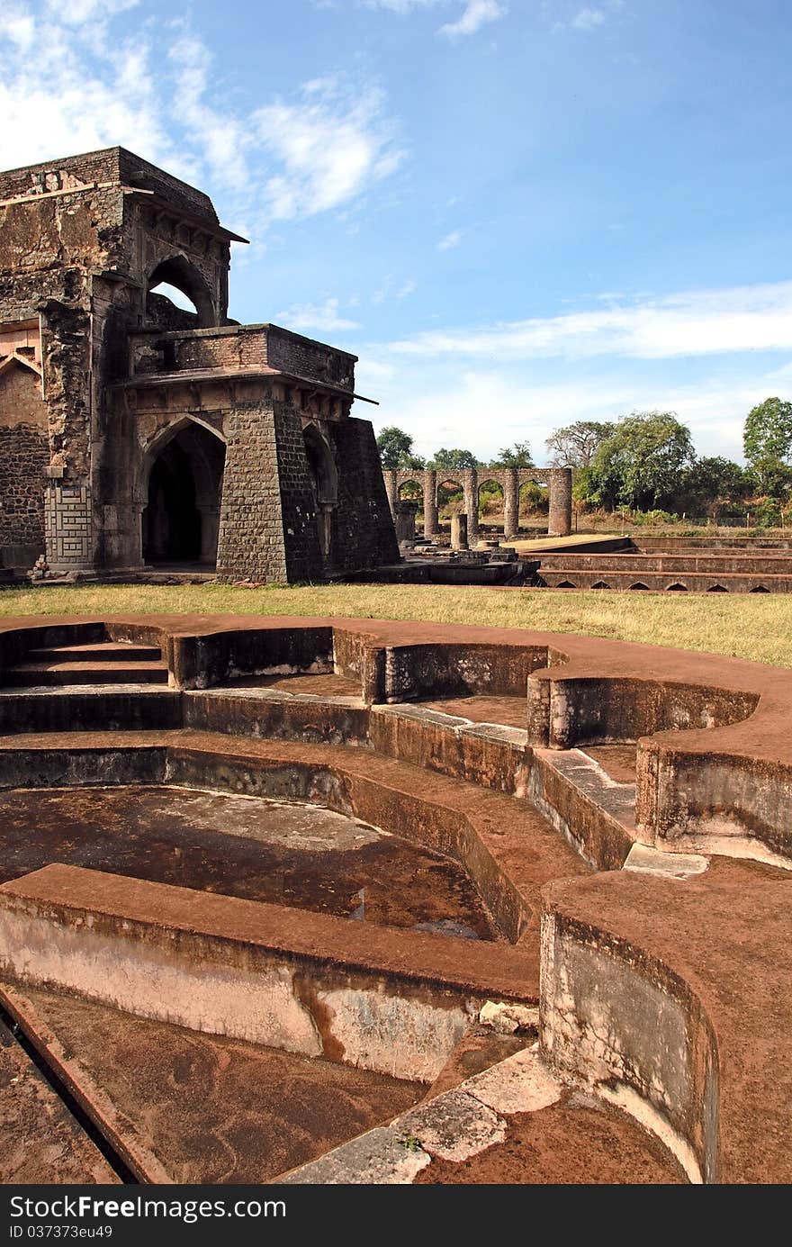 January 08th, 2011 Mandu,Madhya Pradesh, India-A view of a ruin fort of the Mandu. January 08th, 2011 Mandu,Madhya Pradesh, India-A view of a ruin fort of the Mandu.