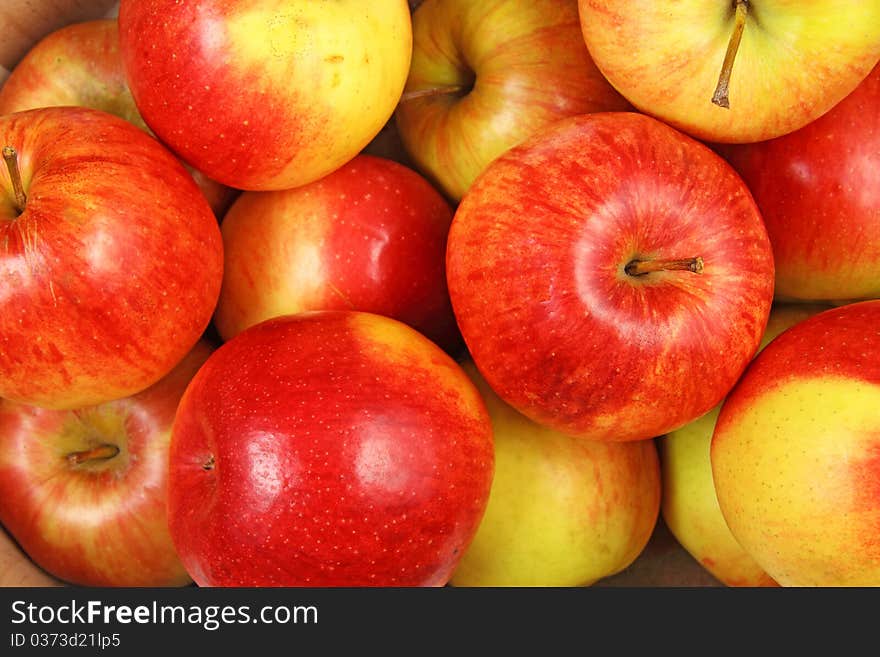 Background of the red apples. Background of the red apples