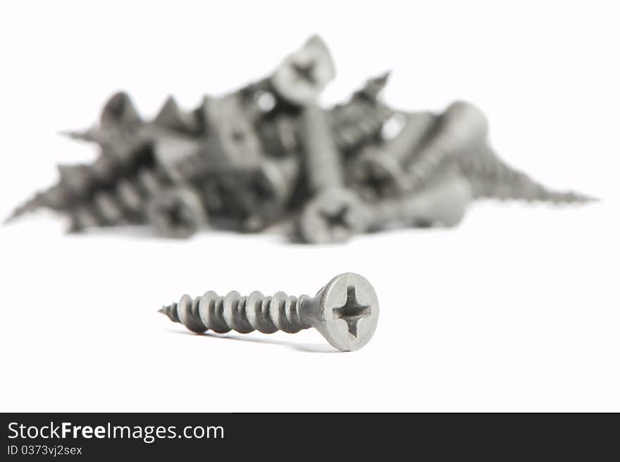 Heap of metal screw