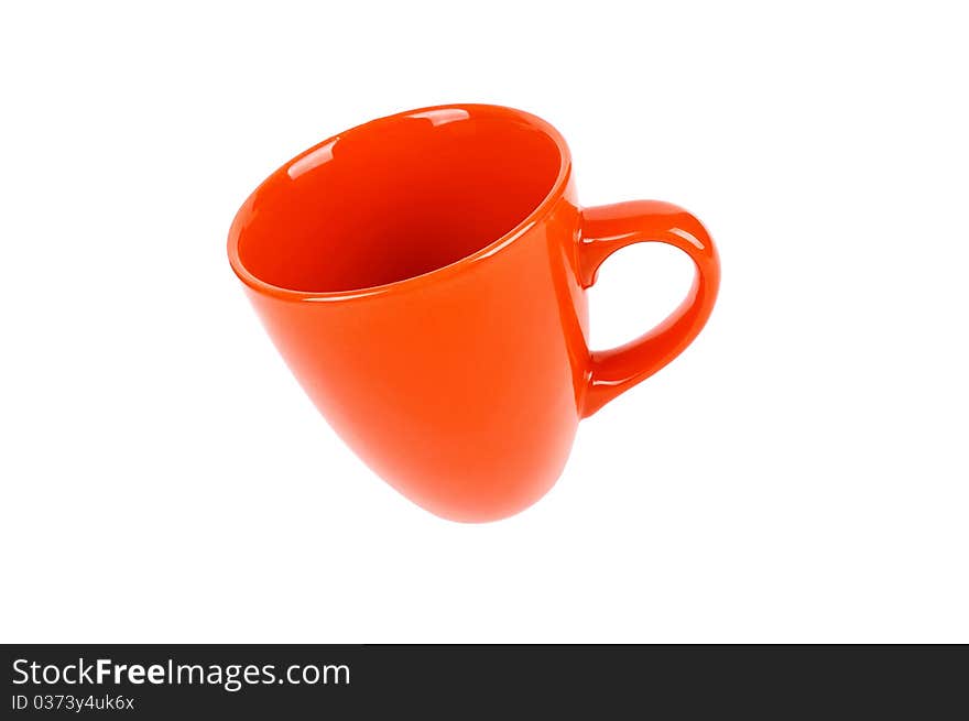 Cups for tea on a white background