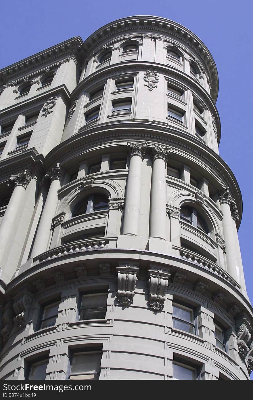 Close-up of older San Francisco building