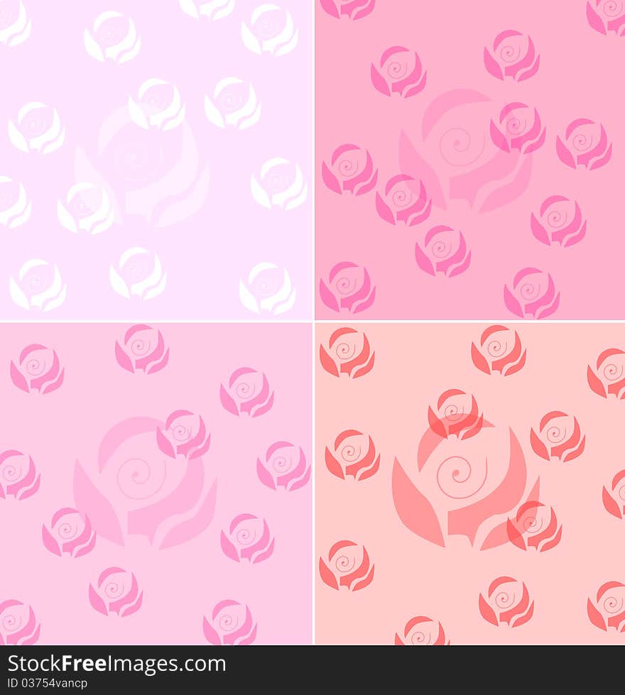 Decorative Pink Rose Background