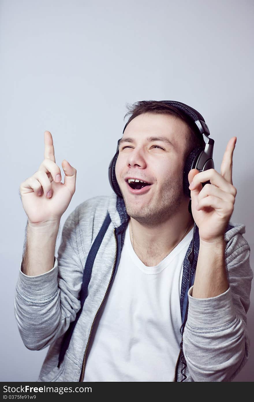 Guy in headphones