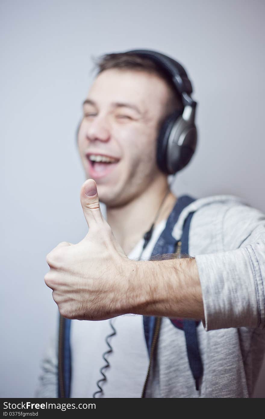 Guy in headphones