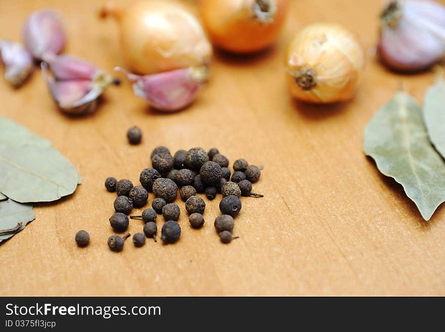 Spices On Table