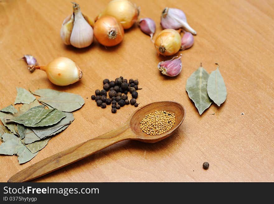 An image of various spices on the table