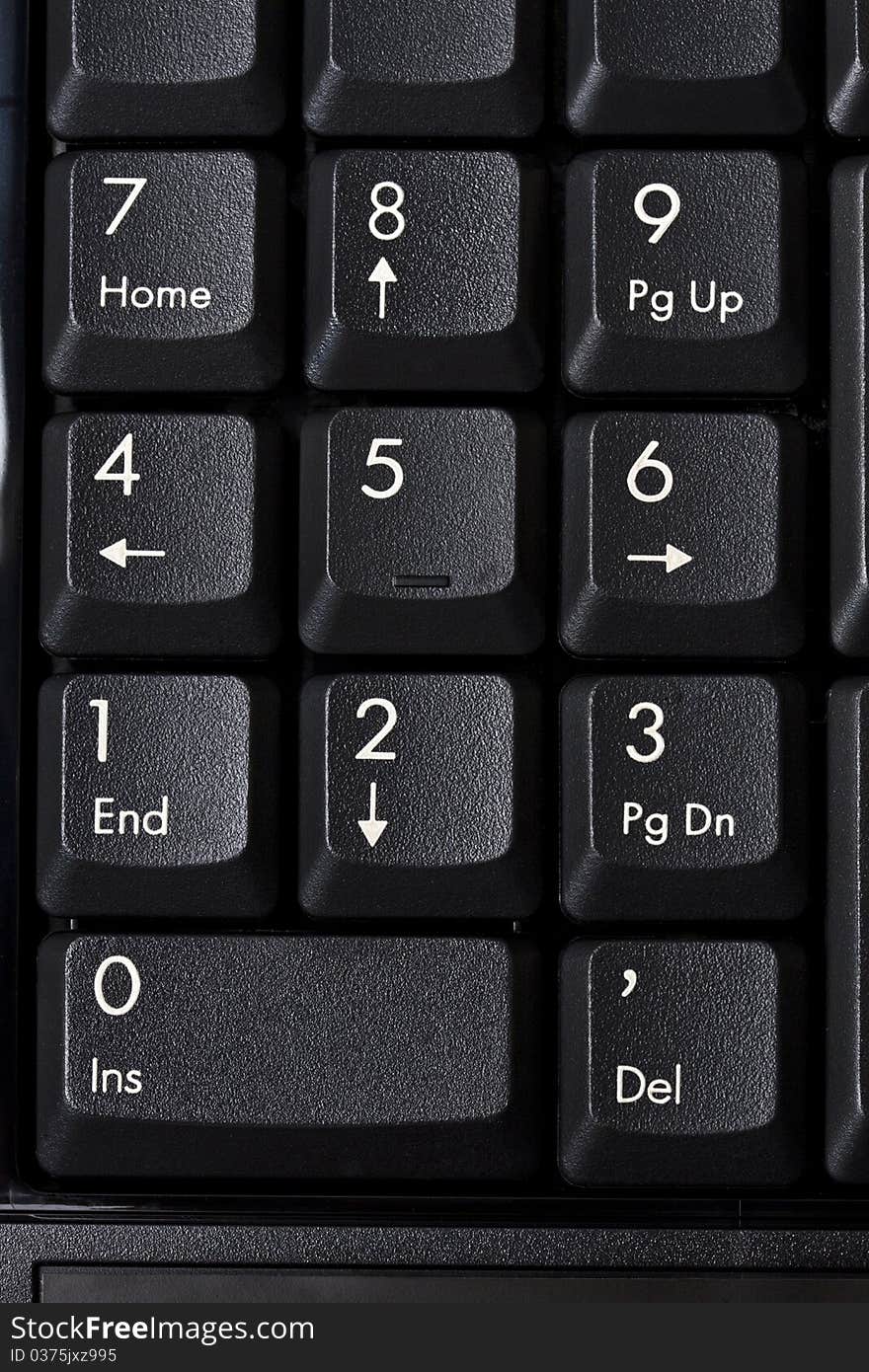 Background of computer keyboard closeup