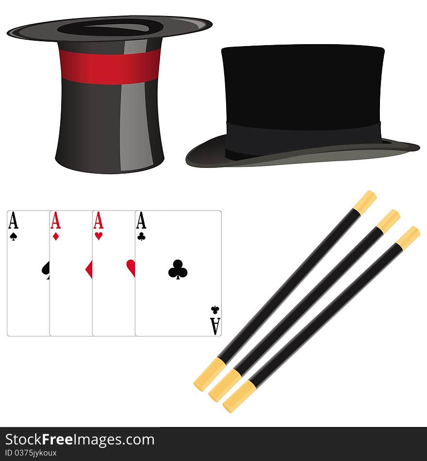 Magician set of accessories