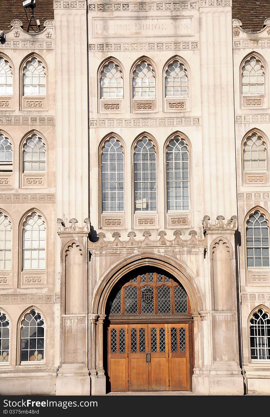 The Guildhall in the financial heart of the City of London. The Guildhall in the financial heart of the City of London