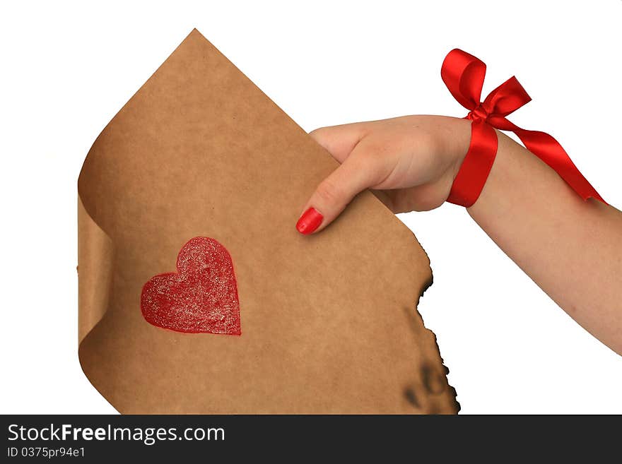 Emotional heart design crafted Valentine's Day