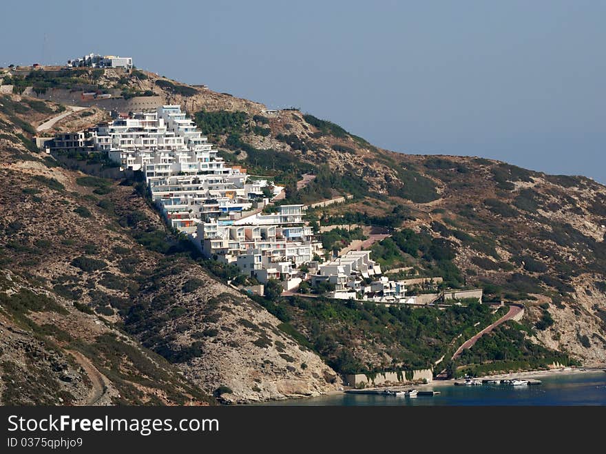 This is the north west part of Crete island somewhere on the way to Vai beach. This is the north west part of Crete island somewhere on the way to Vai beach.