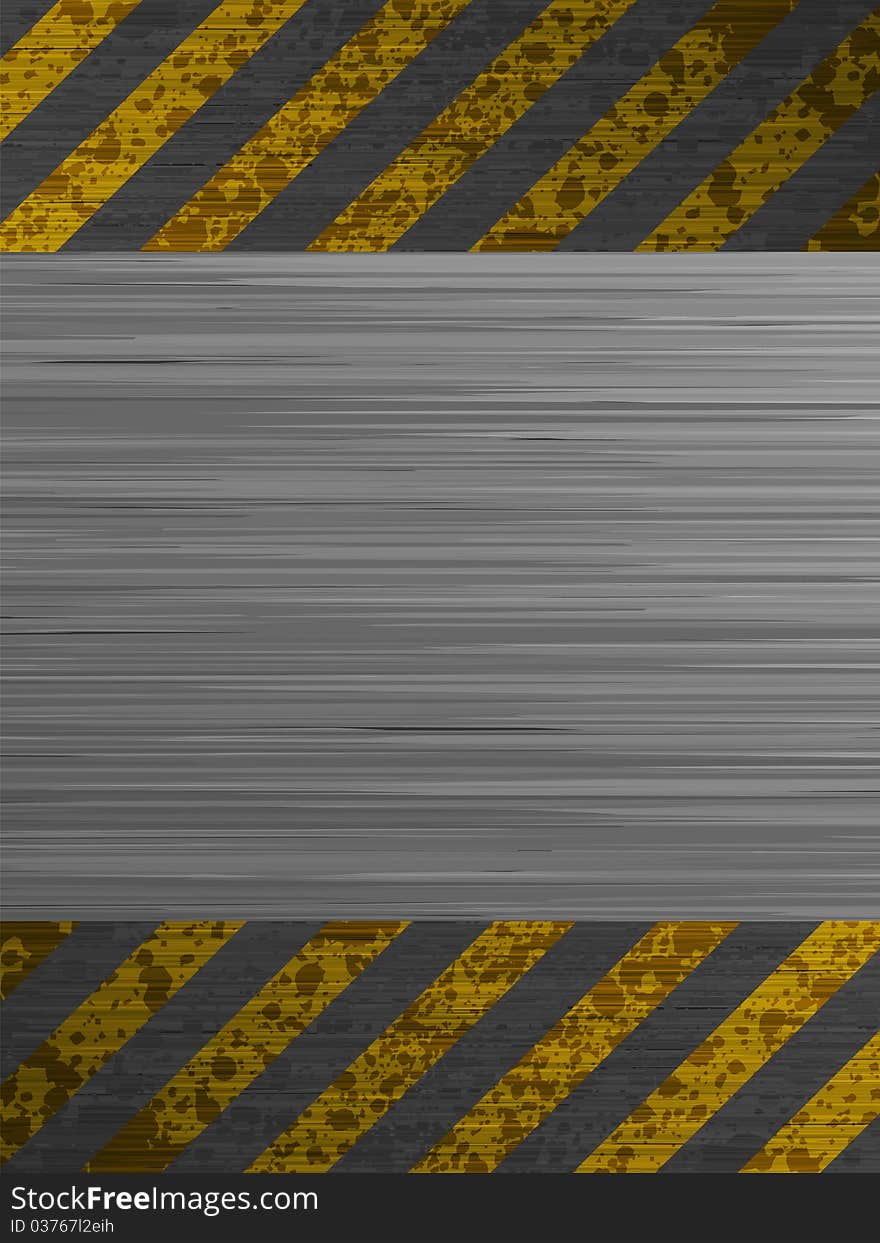 Grunge Metal Template Background. EPS 8