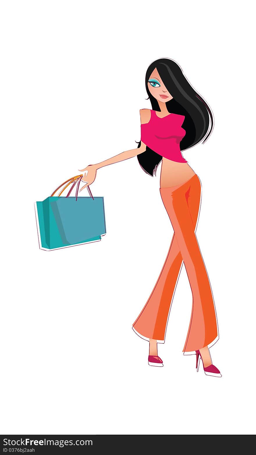 Vector Fashion Female Shopping 2