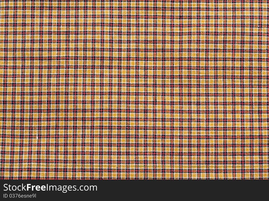 The brown Check Pattern on cloth