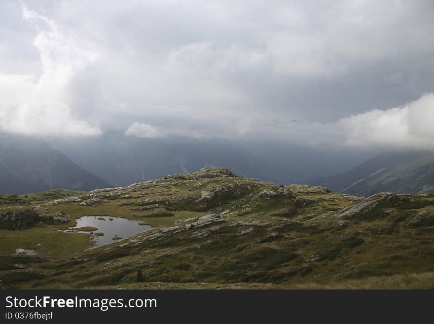 Site of the refuge of the white lake, France