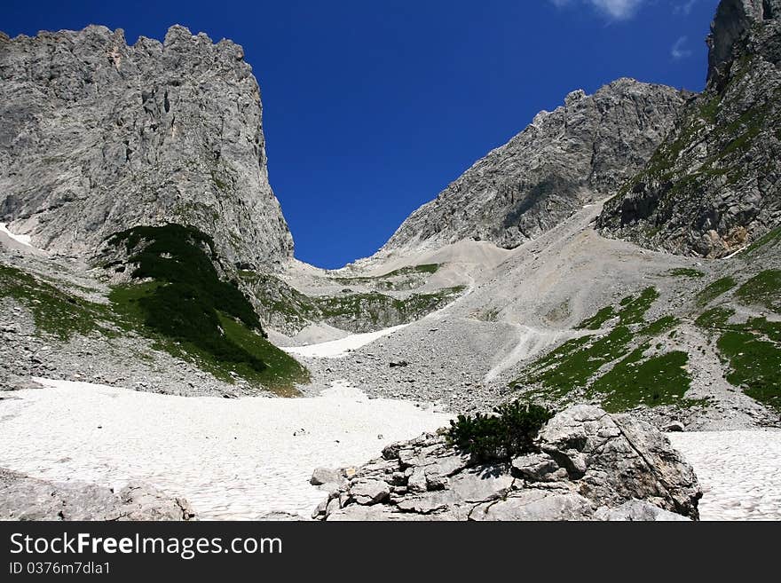 Rocky Mountain Landscape In Austria