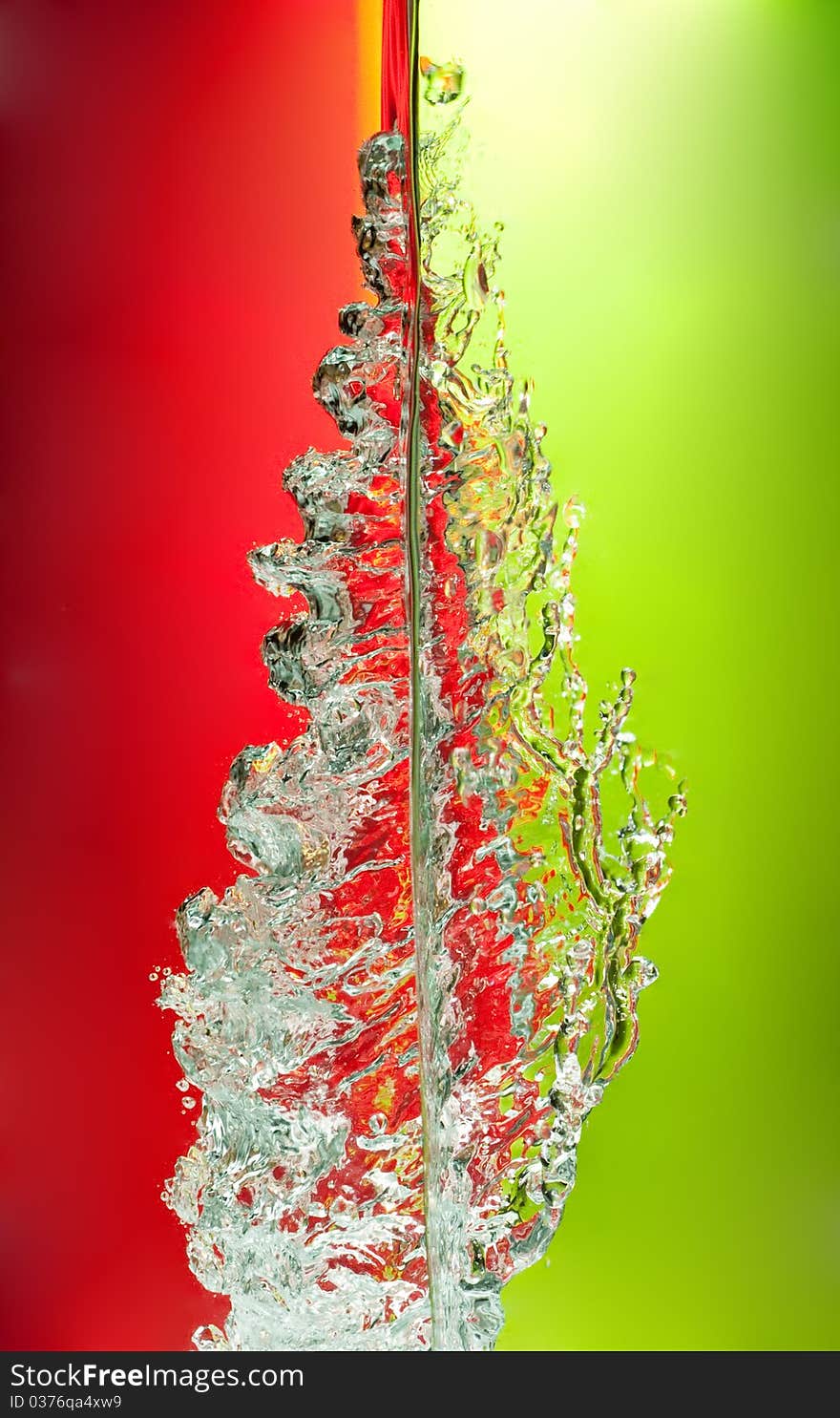 Splash On Red & Green