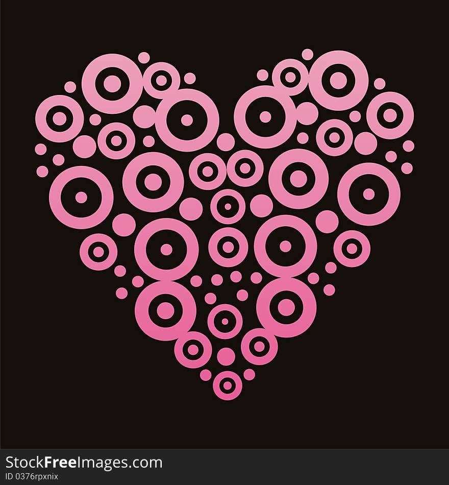 Abstract heart background